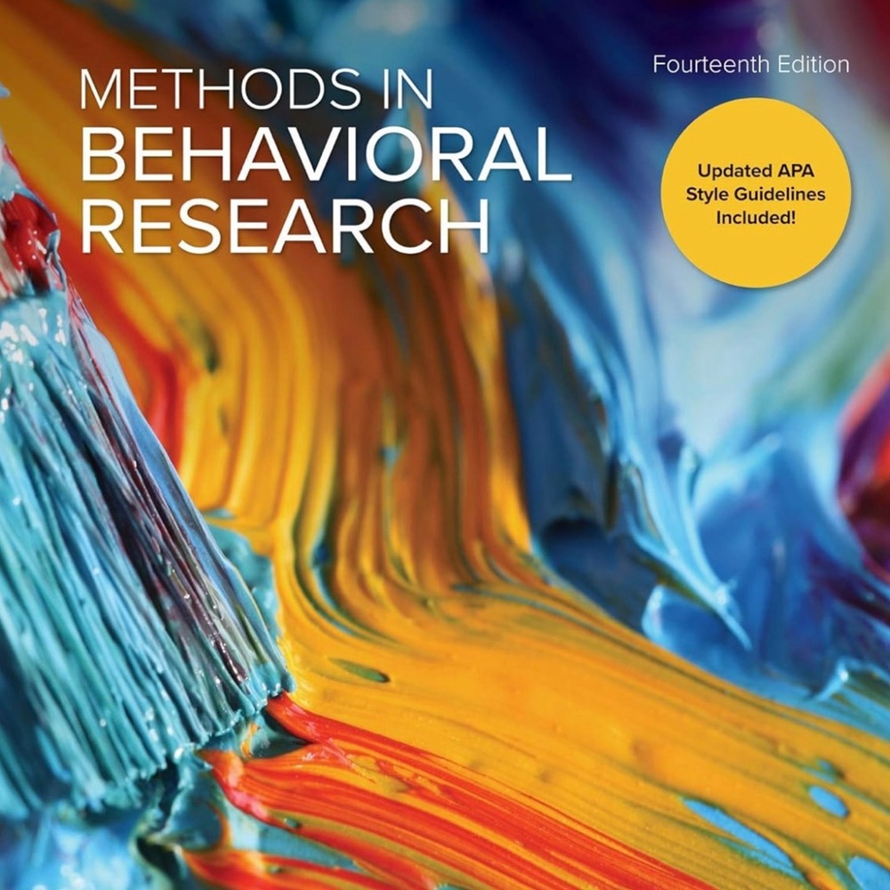 Methods in Behavioral Research Textbook 14th Edition